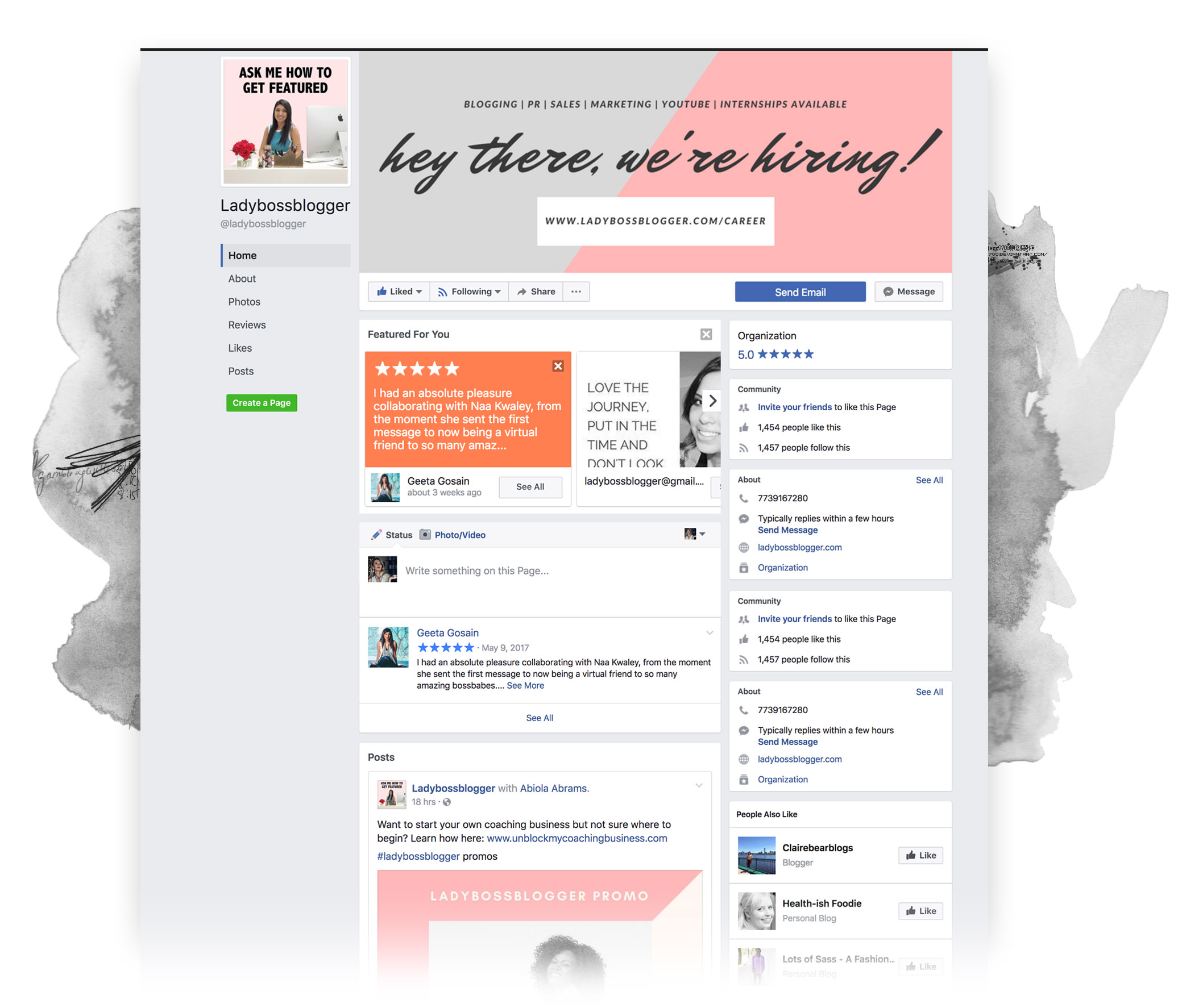 Lady Boss Blogger Facebook Page